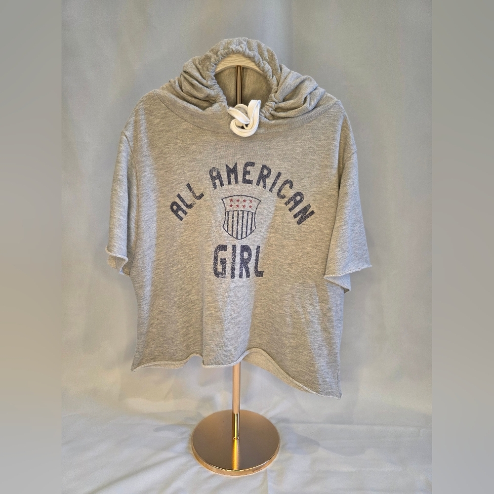 Colsie Gray 'All American Girl' Hoodie Top